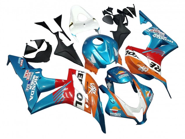 Carenados Moto Honda CBR600RR 2007-2008 - Naranja Blanco Rojo Azul Repsol