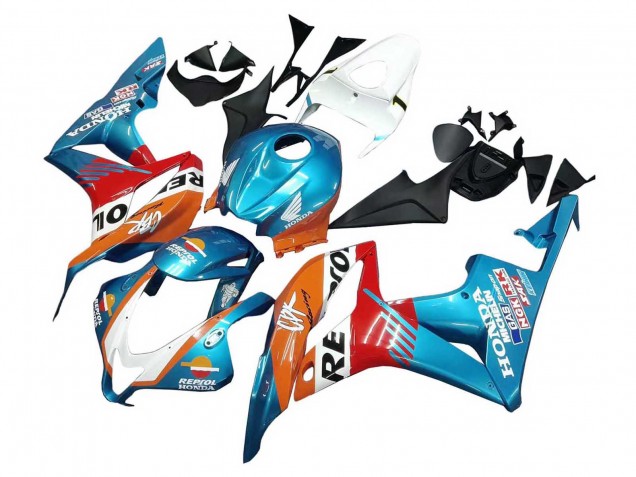 Carenados Moto Honda CBR600RR 2007-2008 - Naranja Blanco Rojo Azul Repsol