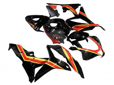 Carenados Moto Honda CBR600RR 2007-2008 - Rojo Oro Negro Brillante