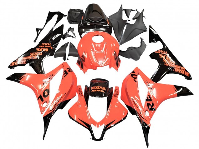 Carenados Moto Honda CBR600RR 2007-2008 - Naranja Negro Brillante Repsol