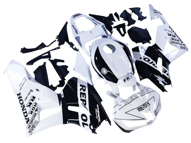 Carenados Moto Honda CBR600RR 2013-2023 - Blanco Negro Brillante Repsol