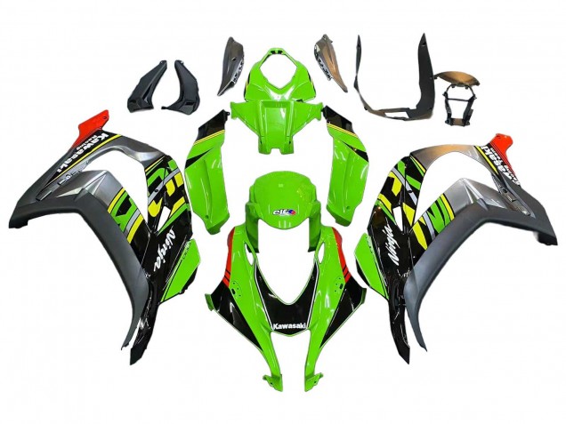 Carenados Moto Kawasaki ZX10R 2016-2020 - Verde Rojo Gris