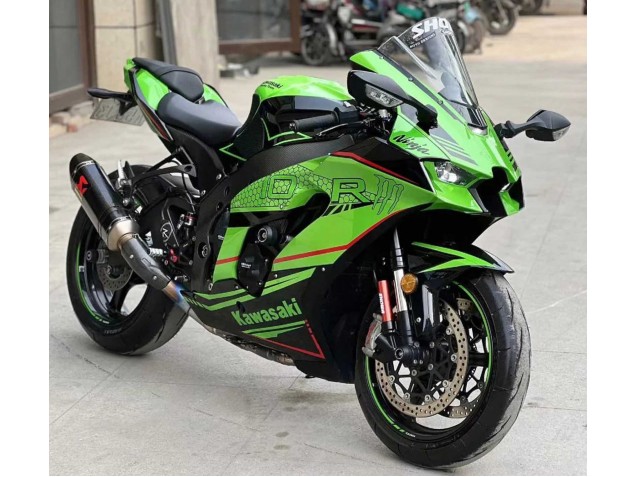 Carenados Moto Kawasaki ZX10R 2021-2025 - Verde Negro Brillante