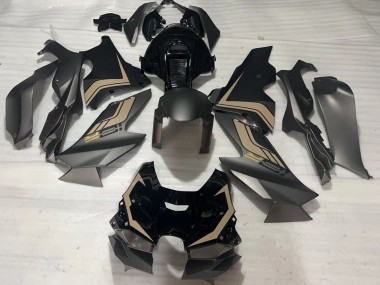 Carenados Moto Kawasaki ZX10R 2021-2025 - Negro Mate Negro Brillante Brown