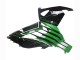 Carenados Moto Kawasaki ZX14R ZZR1400 2012-2024 - Verde Negro Brillante Raya