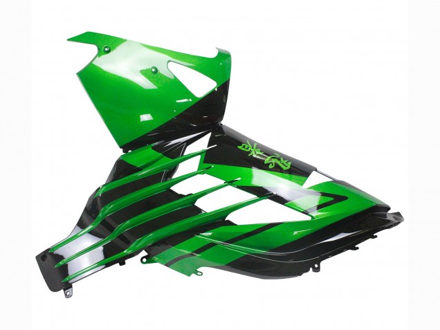 Kits Carenado Moto Kawasaki ZX14R ZZR1400 2012-2024 - Verde Negro Brillante