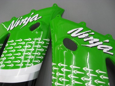 Carenados Moto Kawasaki ZX6R 2003-2004 - Verde Blanco Negro Elf Bridgestone