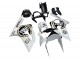 Carenados Moto Kawasaki ZX6R 2003-2004 - Blanco Negro Motul Lucky Strike