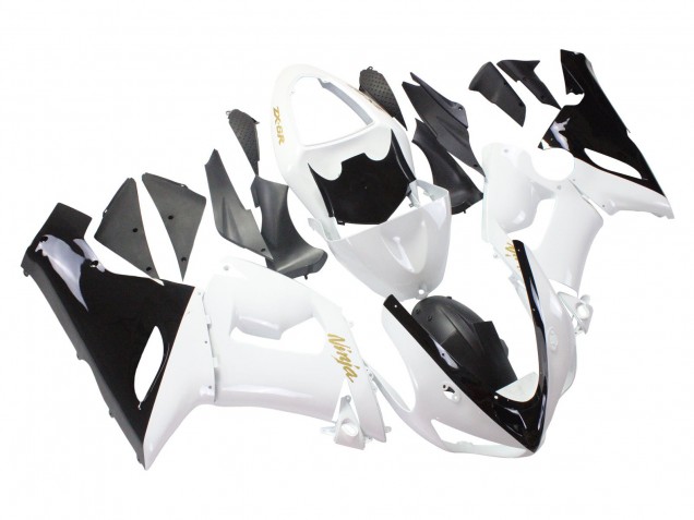 Carenados Moto Kawasaki ZX6R 2005-2006 - Blanco Negro Oro Ninja