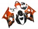 Carenado Moto Suzuki GSXR 1000 2003-2004 - Burnt Naranja Negro Brillante