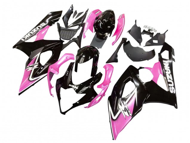 Carenados Moto Suzuki GSXR 1000 2005-2006 - Negro Brillante Rosa