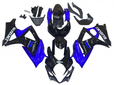 Kits Carenado Moto Suzuki GSXR 1000 2007-2008 - Azul Negro Brillante