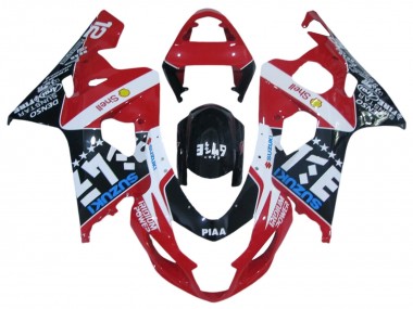 Carenados Moto Suzuki GSXR 600 / GSXR 750 2004-2005 - Rojo Blanco Negro Azul