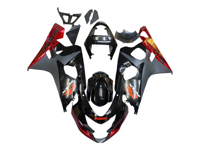Carenados Moto Suzuki GSXR 600 / GSXR 750 2004-2005 - Negro Gris Rojo