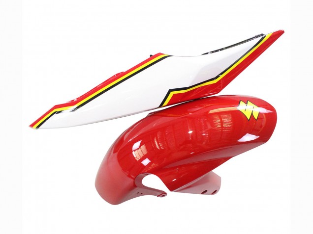 Carenados Moto Suzuki GSXR 600 / GSXR 750 2004-2005 - Blanco Rojo Amarillo Michelin Texaon Heron 7