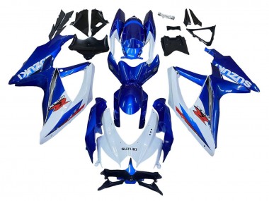 Kits Carenado Moto Suzuki GSXR 600 / GSXR 750 2008-2010 - Azul Blanco Rojo