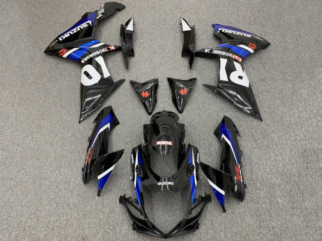 Carenados Moto Suzuki GSXR 600 / GSXR 750 2008-2010 - Negro Brillante Blanco Azul Rojo