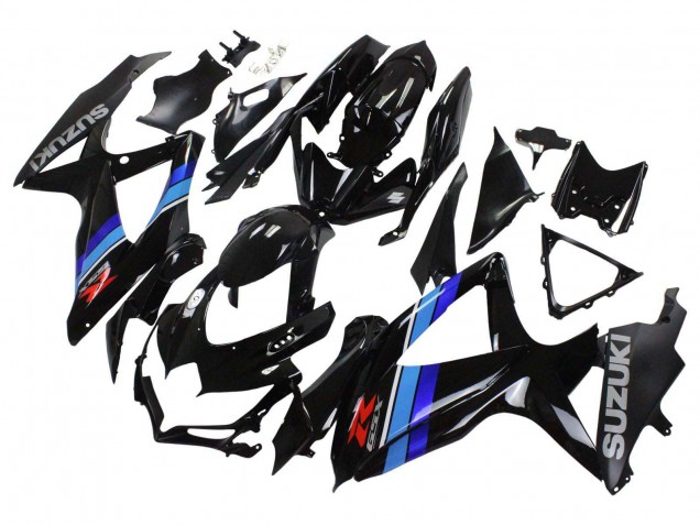 Carenados Moto Suzuki GSXR 600 / GSXR 750 2008-2010 - Negro Brillante Azul
