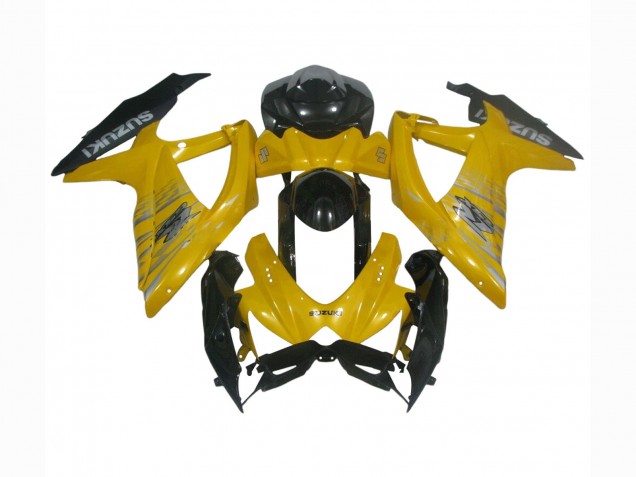 Carenados Moto Suzuki GSXR 600 / GSXR 750 2008-2010 - Amarillo Negro Brillante