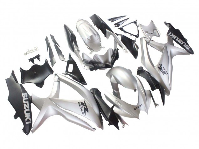 Carenados Moto Suzuki GSXR 600 / GSXR 750 2008-2010 - Plata Negro Mate