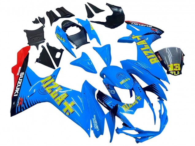Carenados Moto Suzuki GSXR 600 / GSXR 750 2011-2024 - Azul Oro Rojo Negro Rizla