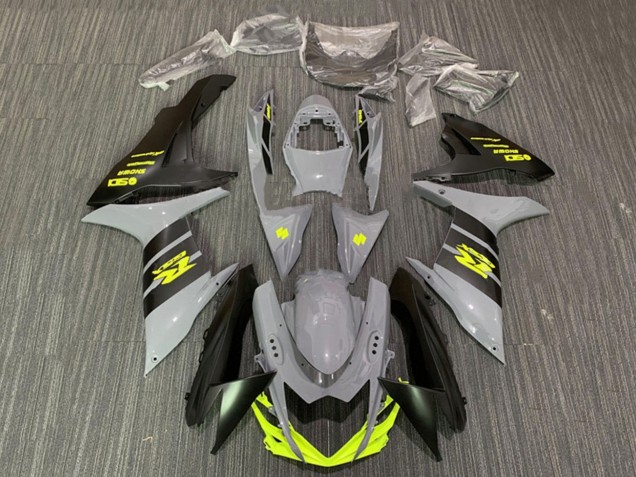 Carenados Moto Suzuki GSXR 600 / GSXR 750 2011-2024 - Nardo Gris Neon Amarillo Negro