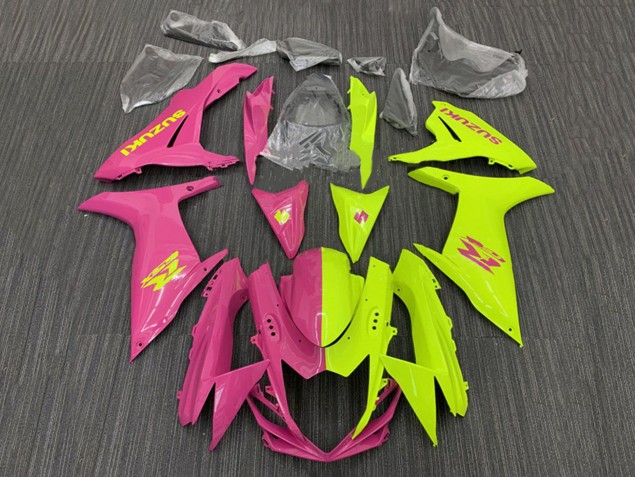 Carenados Moto Suzuki GSXR 600 / GSXR 750 2011-2024 - Rosa Amarillo Dividir