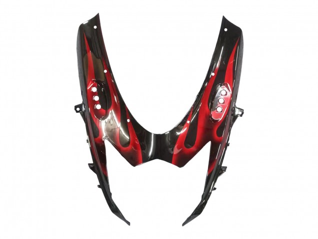 Carenados Moto Suzuki GSXR 600 / GSXR 750 2011-2024 - Negro Brillante Rojo Llama