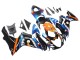 Carenados Moto Suzuki GSXR 600 / GSXR 750 2011-2024 - Azul Claro Naranja Negro Blanco Tiburón 46