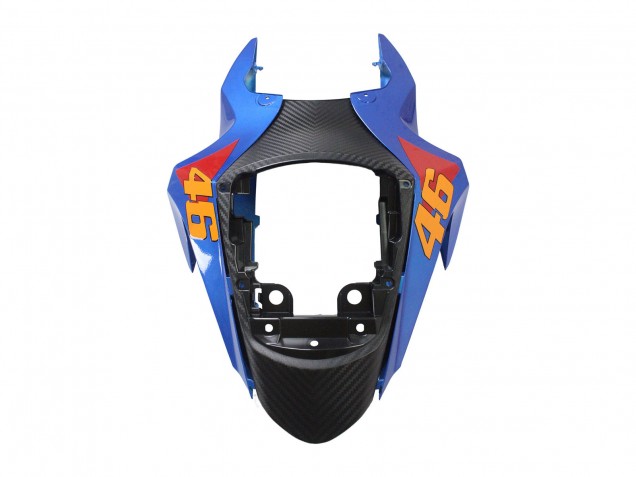 Carenados Moto Suzuki GSXR 600 / GSXR 750 2011-2024 - Azul Claro Naranja Negro Blanco Tiburón 46