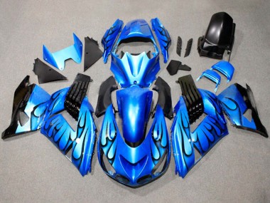 Carenados Moto Suzuki GSXR 600 / GSXR 750 2011-2024 - Azul Negro Llama