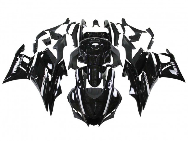 Carenados Moto Yamaha YZF R3/R25 2019-2021 - Negro Brillante Blanco