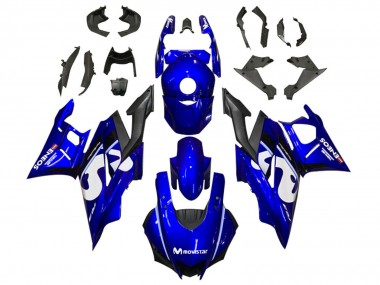 Carenados Moto Yamaha YZF R3/R25 2019-2021 - Azul Blanco Negro MoviStar ENEOS