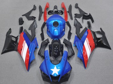 Kits Carenado Moto Yamaha YZF R3/R25 2022-2024 - Azul Blanco Rojo Negro
