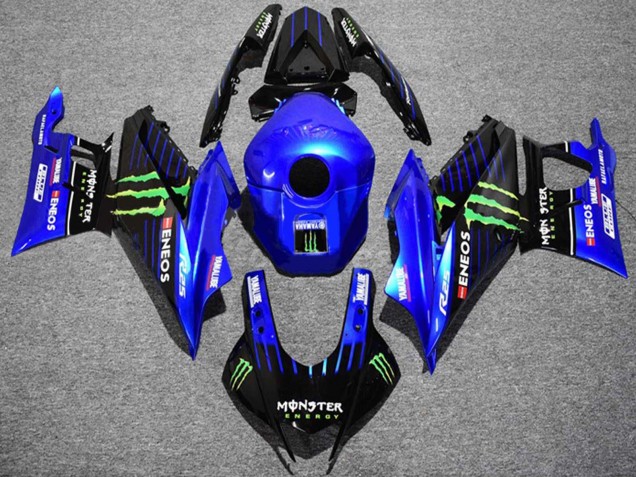 Carenados Moto Yamaha YZF R3/R25 2022-2024 - Azul Verde Negro Monstruo ENEOS Yamalube