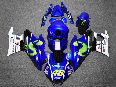 Carenados Moto Yamaha YZF R3/R25 2022-2024 - Azul Blanco Negro Verde Monstruo MoviStar Yamalube ENEOS 46