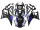 Carenados Moto Yamaha YZF R3/R25 2022-2024 - Plata Azul Negro Brillante