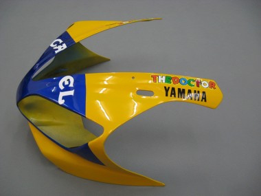 Carenados Moto Yamaha YZF 1000 R1 2000-2001 - Blanco Amarillo Azul Motul Camello