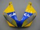 Carenados Moto Yamaha YZF 1000 R1 2000-2001 - Blanco Amarillo Azul Motul Camello