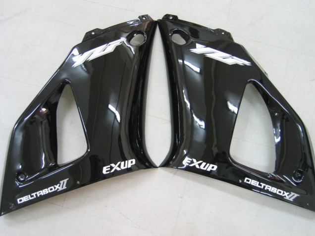 Carenados Moto Yamaha YZF 1000 R1 2000-2001 - Negro Brillante Blanco Calcomanía