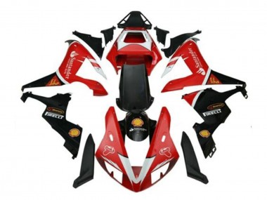 Carenados Moto Yamaha YZF 1000 R1 2002-2003 - Rojo Plata Negro Santander