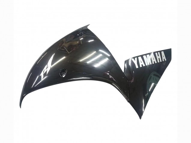 Carenados Moto Yamaha YZF 1000 R1 2009-2011 - Negro Brillante Blanco Calcomanía