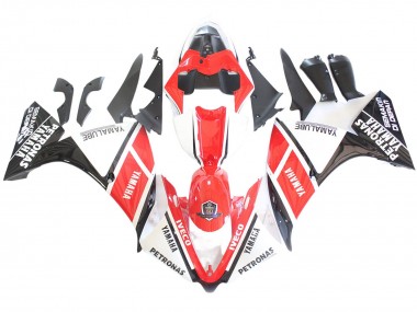 Carenados Moto Yamaha YZF 1000 R1 2012-2014 - Blanco Rojo Negro Brillante Petronas