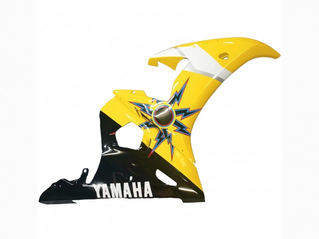 Carenados Moto Yamaha YZF 600 R6 2005 - Negro Amarillo Rojo 46