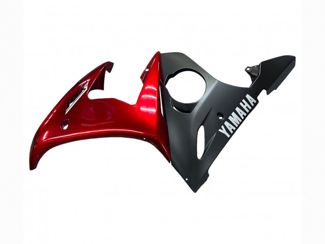 Kits Carenado Moto Yamaha YZF 600 R6 2005 - Rojo Negro Mate