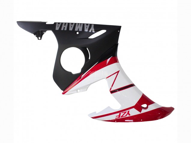 Carenados Moto Yamaha YZF 600 R6 2005 - Rojo Blanco Negro Mate