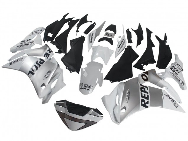 Carenados Moto Honda CBR250RR 2011-2015 - Plata Blanco Negro Repsol