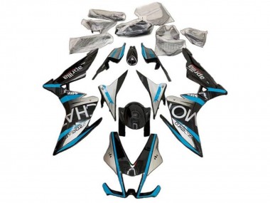 Carenados Moto Aprilia RSV4 1000 2009-2015 - Plata Negro Azul
