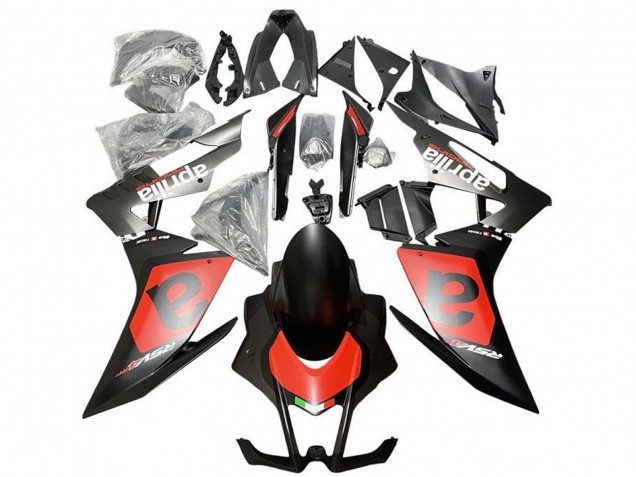 Carenados Moto Aprilia RSV4 1000 2016-2020 - Negro Mate Rojo Blanco