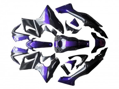 Carenados Moto Honda CBR125R 2002-2006 - Plata Púrpura Negro Brillante